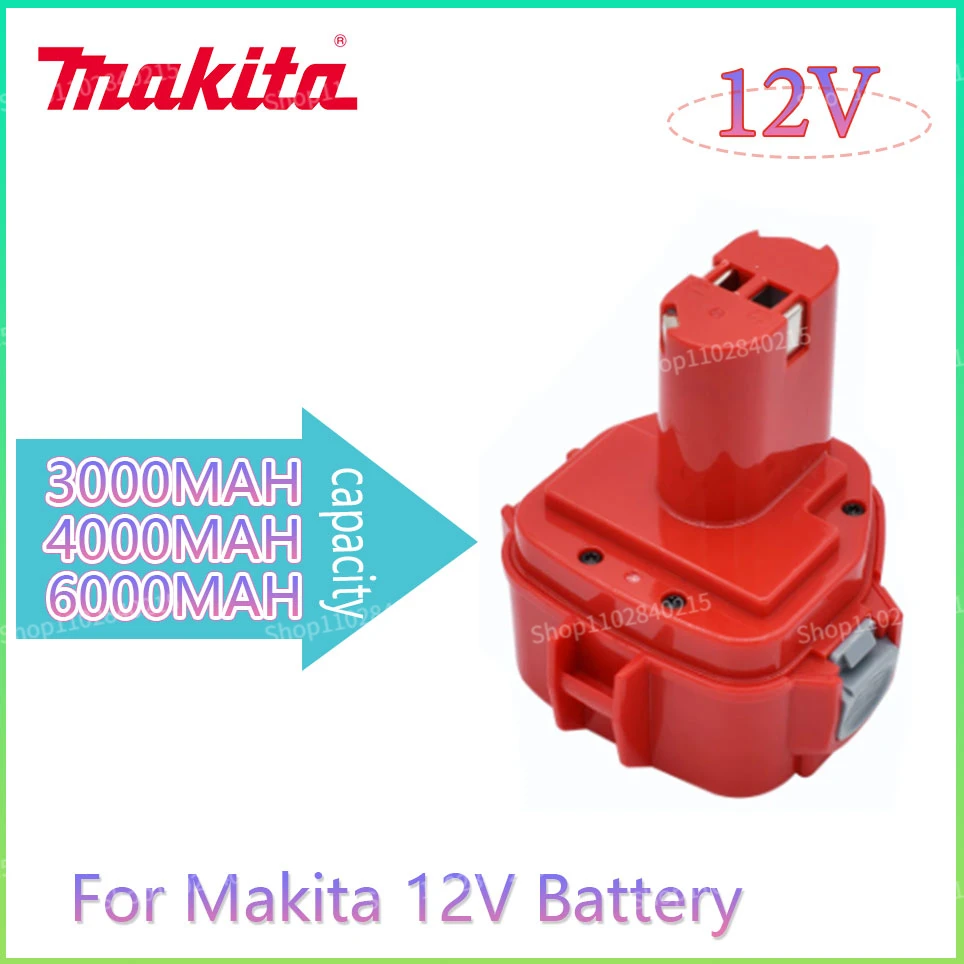 100% מקורי מקיטה 12V 3000mAh/6000mAh החלפת כלי חשמלי סוללה עבור Makita12V סוללה PA12 1220 1201 1222 1223 1233 1235