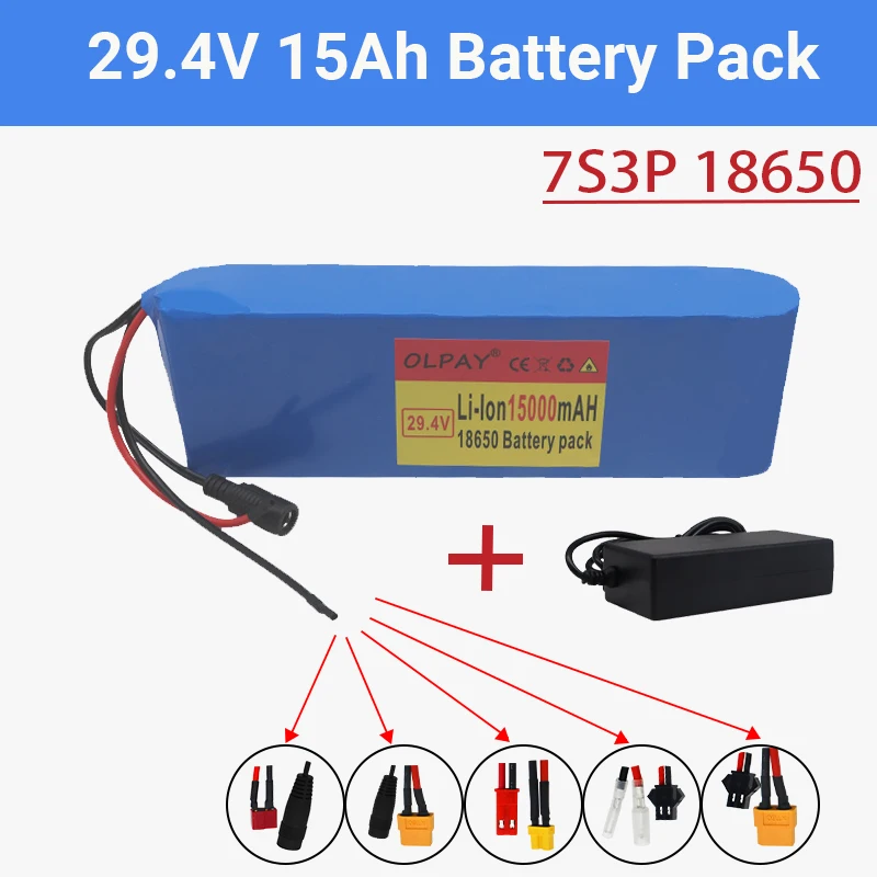 2022 המקורי 7S3P29.עבור 4v 15Ah Li-ion Battery Pack עם 15AH מאוזנת BMS על אופניים חשמליות קורקינט כוח גלגלים+2A