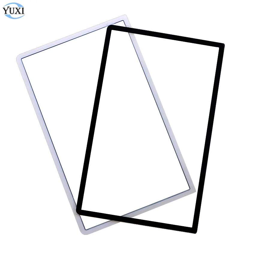 YuXi שחור לבן מול מסך העליון מסגרת כיסוי עדשת מגן מסך LCD פנל החלפה עבור 3DS XL LL