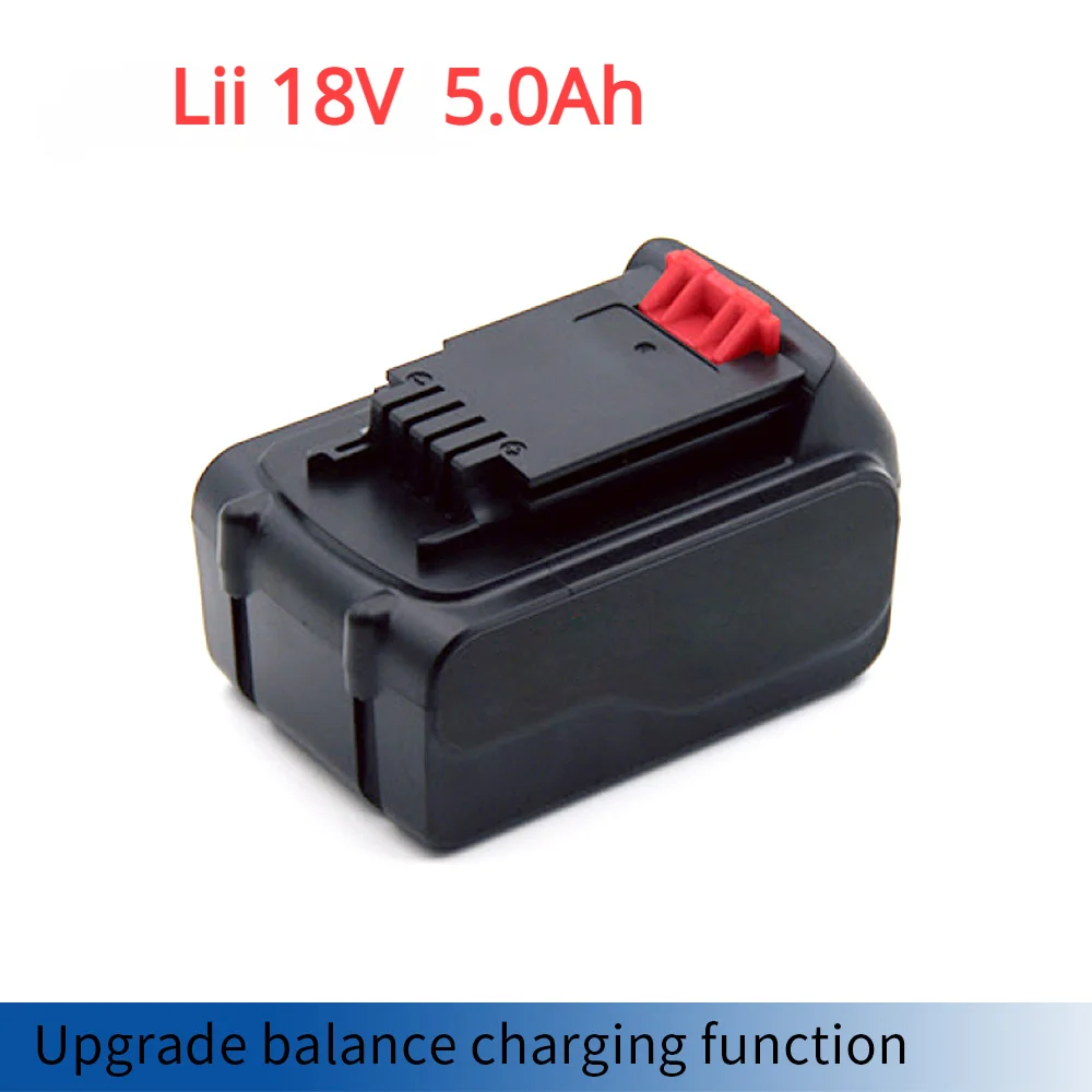 חדש 18V 5.0 אה 4Ah Lithium-Ion Battery Pack עבור Akku שחור&דקר 18 וולט מקס אלחוטי כלי עבודה מקדחות, משלוח חינם