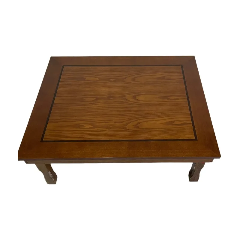 מלבן 90X75cm קוריאנית קפה שולחן מתקפל הרגל אסיה בסגנון עתיק ריהוט הסלון בקומה מסורתי שולחן אוכל עץ