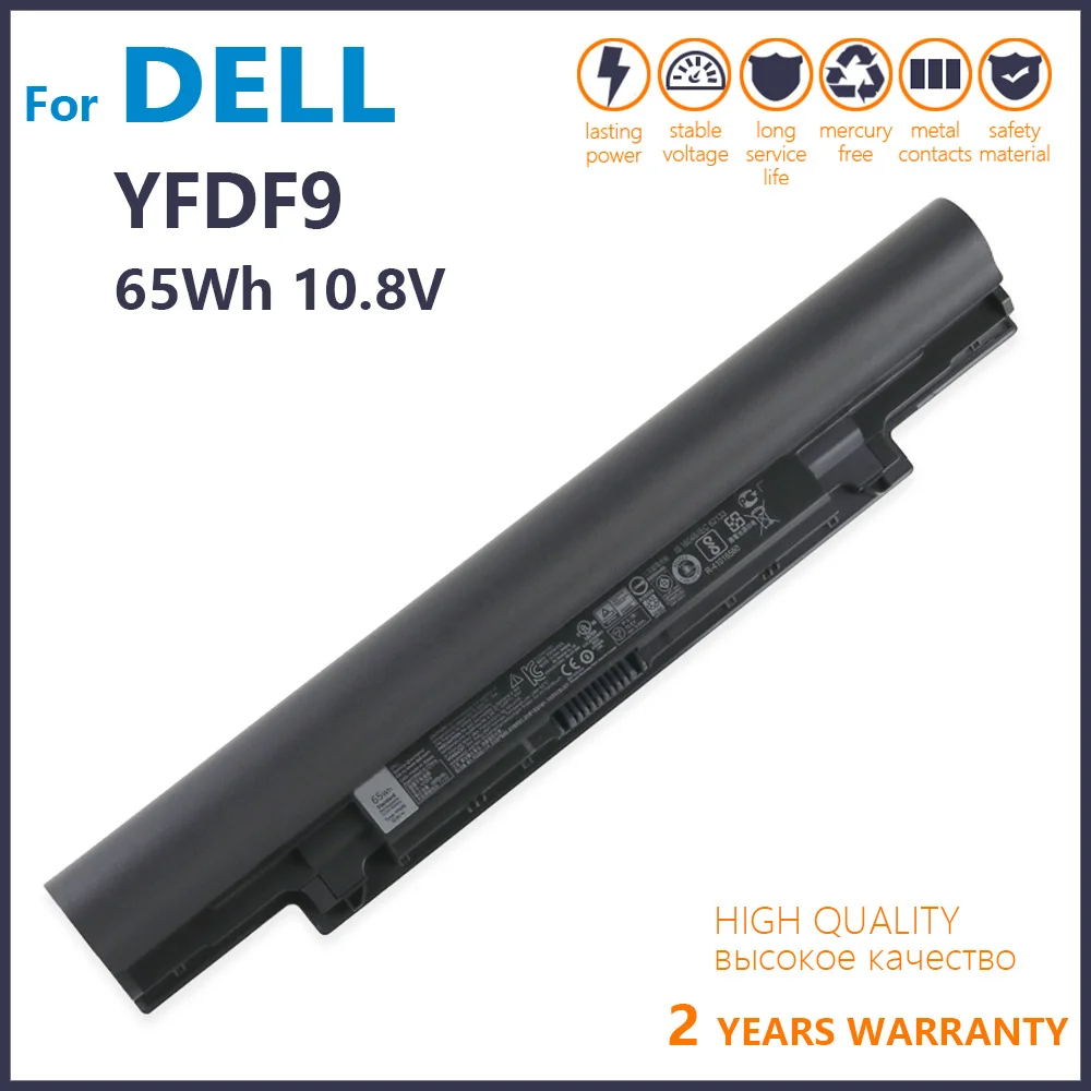 מקורי חדש 65Wh YFDF9 סוללה של מחשב נייד עבור Dell Latitude זה 3340 3350 3NG29 H2F7D HGJW8 K5NN2 Batteria