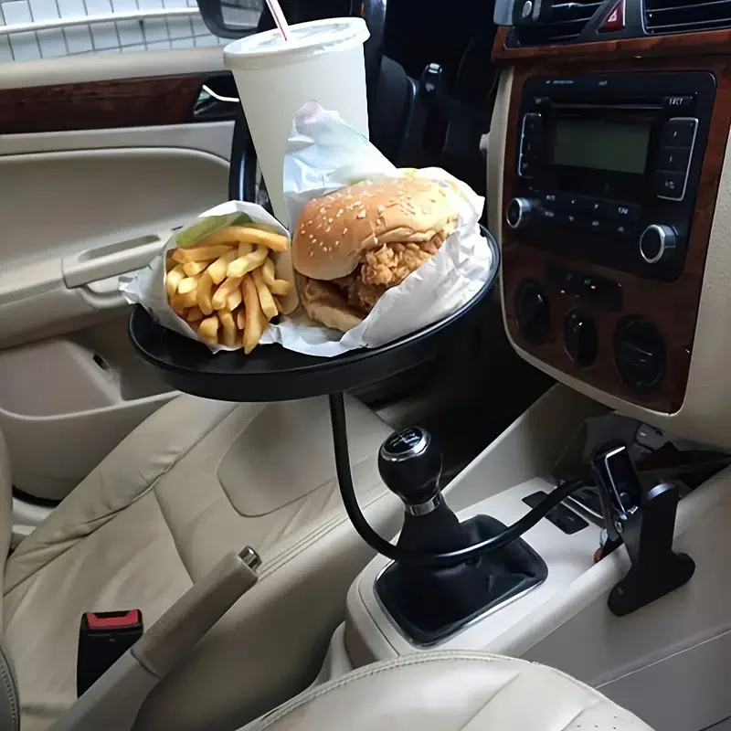מתכוונן הרכב מחזיק כוסות משקה קפה בקבוק ארגונית אביזרים מגש האוכל מכוניות שולחן למסעדת המבורגרים צ ' יפס