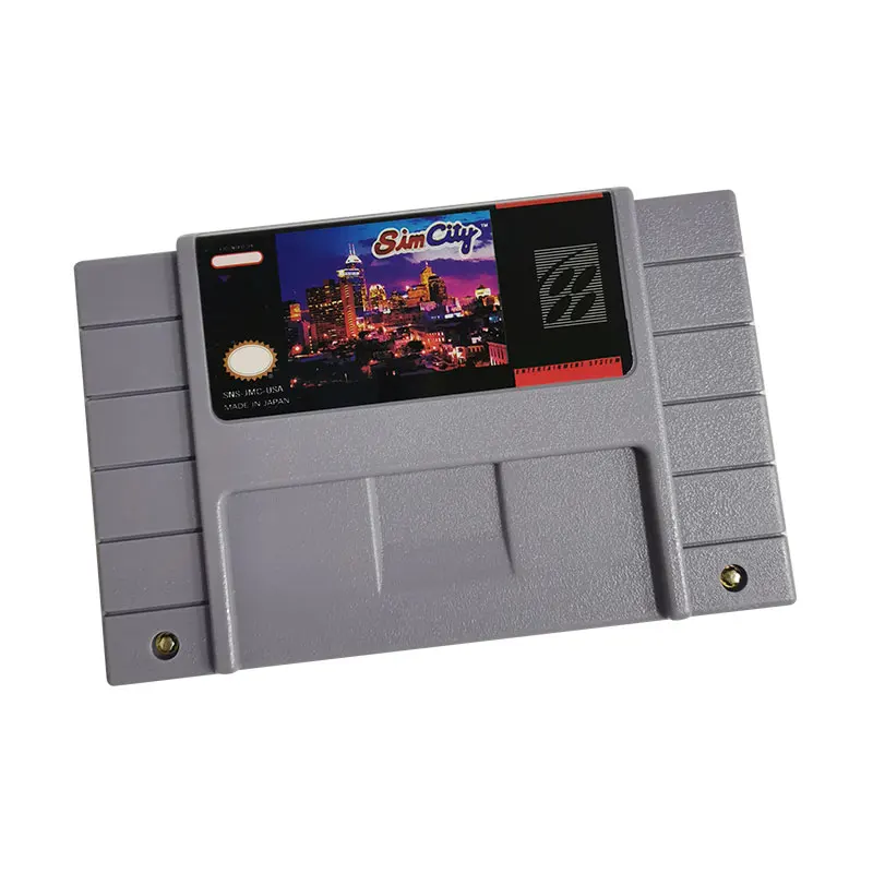סים סיטי - 16 Bit רטרו משחק וידאו סופר Famiocm SNES, NES מחסנית עבור SFC קלאסי מסוף | לנו גרסת NTSC