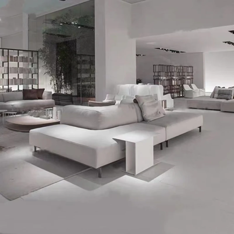 פשוט מעצב בד דו צדדי ספה איטלקית דירה גדולה סלון, חדר פנאי שטח גב-אל-גב הספה