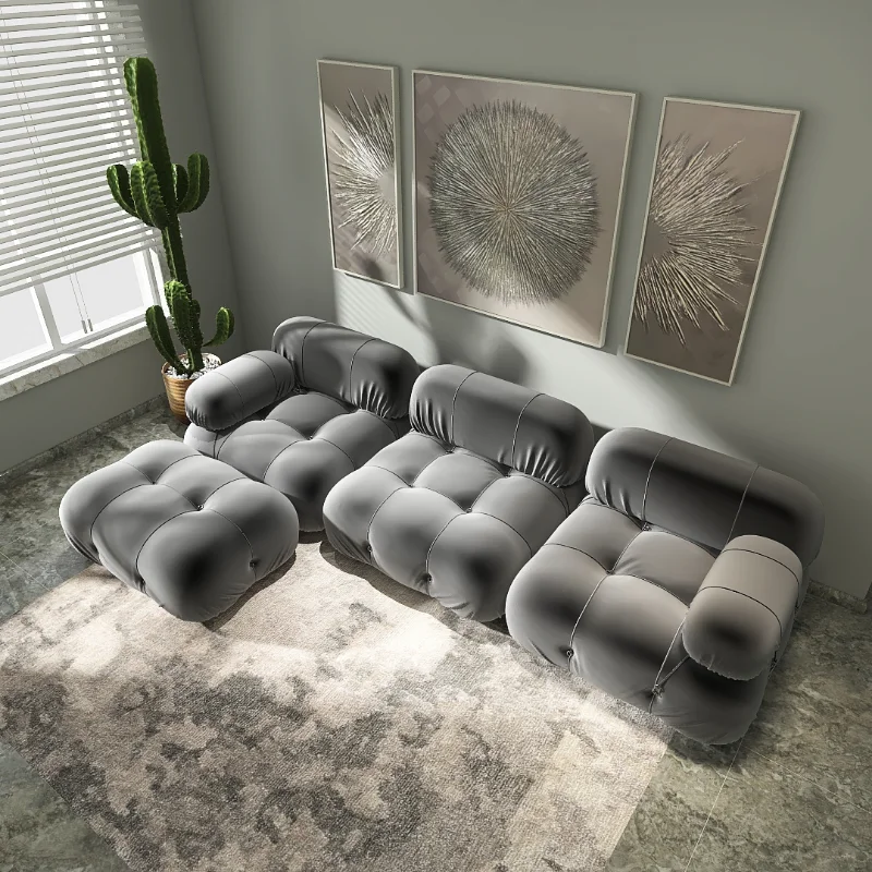 צורת L הספה בסלון מודרני מינימליסטי עץ טרקלין ספה כסא חתך חתך טרקלין קומה מתאבן סלון פריטים ביתיים