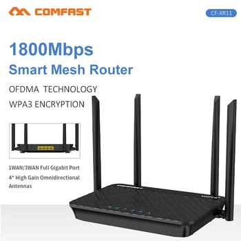 Comfast רשת מערכת AX1800 במהירות גבוהה MU-MIMO נתב Wifi מהדר להאריך מגבר WI-FI 6 ג ' יגה ביט 4 רווח הספק האנטנה של הנתב