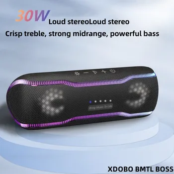 XDOBO 30W עוצמה גבוהה נייד עמיד למים RGB אפקט אור Bluetooth רמקול סאב וופר אלחוטי רמקול תמיכה AUX/TWS/מיקרו/USB