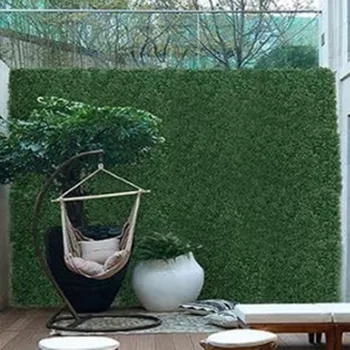 דשא מלאכותי מזויף הדשא לוחות קיר הגנת UV מקורה פרטיות הגדר האחורית קישוט הגן ירק קירות