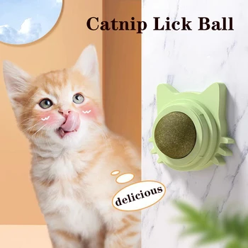 נפית החתולים הכדור חתול צעצוע המודבק Lollipop גאטוס מנטה על הקיר מחמד כדור אנרגיה Mascotas חטיף סחורות кошачья мята חתול אביזרים