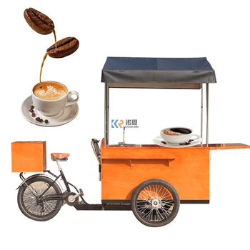 KN-T04D חשמלי מטען האופניים, עגלת קפה נייד, עגלות מזון למבוגרים אופנים תלת אופן 3 ההגה חשמלי לתלת אופן