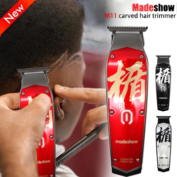 החדש Madeshow M11 מקצועי גימור שיער קליפר מגולף גוזם שיער לגברים נטענת תספורת מכונת תספורת
