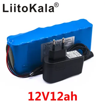Liitokala 12v 12ah סוללה מצלמה סוללה lithium ion מטען recargable אל, BMS bicicleta אל ctrica דה ומטען