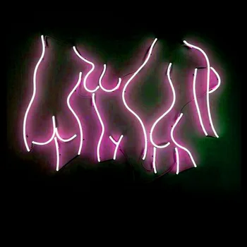 שלט ניאון בחורות סקסיות גוף אישה בירה בבר, מועדון למבוגרים, חדר אור ניאון סימן זכוכית תלויה אור מסעדת אדום מחוז חלון עיצוב