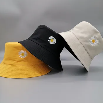 זוגי-צד נשים דלי דיג כובעים, קרם הגנה מהשמש כובע קטן חינניות דו צדדי ללבוש האביב הגברת דייג הכובע