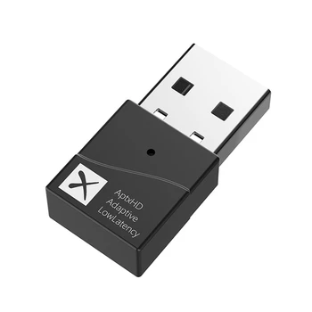 24Bit USB Bluetooth 5.2 משדר אודיו Aptx-Adaptive/LL/HD 40Ms השהיה נמוכה Multi-Point אלחוטי מתאם מתג