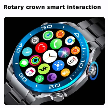 SK4 גברים של שעון חכם Amoled סיבוב Bluetooth לקרוא שעון עבור Huawei אנדרואיד IOS ספורט Smartwatch גברים Ms השעונים החכמים