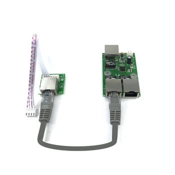 בעלות נמוכה חיווט רשת בתיבה נתוני ההמרה מרחק סיומת מיני Ethernet 3 יציאת 10/100Mbps עם RJ45 אור מודול מתג