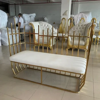 מפעל מכירת החתונה המלכותית כס הספה כיסאות עבור החתן והכלה נהגו החתונה כיסאות