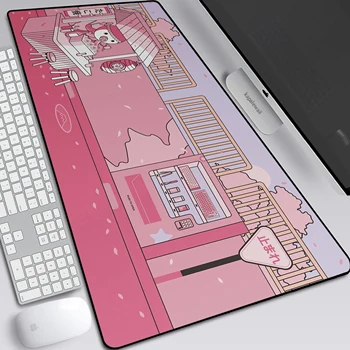 גדול משטח עכבר טאקויאקי עכבר המשחקים משטח גומי גיימר מחשב Mousepad חמוד שטיח ורוד XXL מקלדת השולחן לשחק מחצלת רפידות