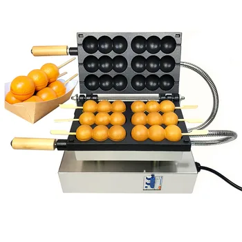1600W עוגה מכונת שיפוד מאפה מכונת וואפל היוצר דלעת שיפוד עוגה מכונת שלוש-חרוז ביצה וופל שיפוד המכונה