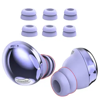 סיליקון החלפת ניצני אוזן עבור Pro 3 זוגות אוזן טיפים רעש לבודד מבלי לפגוע אוזניים להחלפה נשלף תקע אוזן