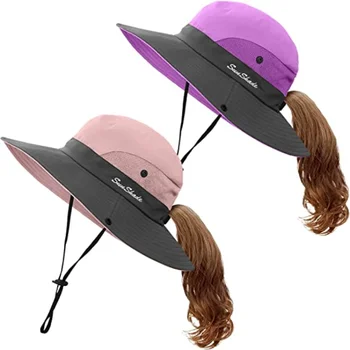 2023 חיצונית מתקפלת של דייג כובע לנשים מתכוונן קיץ מזדמן לשלב טיולים הגנה מפני השמש אגן כובע שמש כובעים