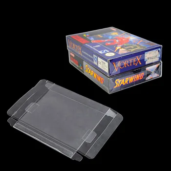 500pcs/lot ברור מחמד בקופסת פלסטיק מגן במקרה שרוולים כיסוי עבור SNES, N64 CIB קופסאות משחקים מחסנית תיבת
